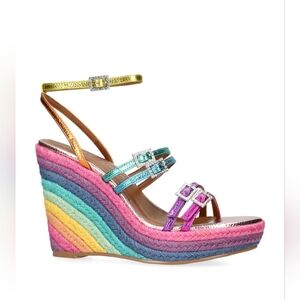 KURT GEIGER LONDONLeather Pierra Wedge Sandals